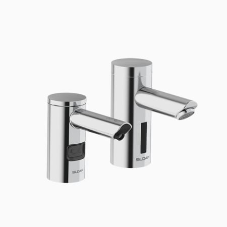 Sloan Optima .5 GPM Bathroom Faucet and Soap Dispenser Combo Polished Chrome